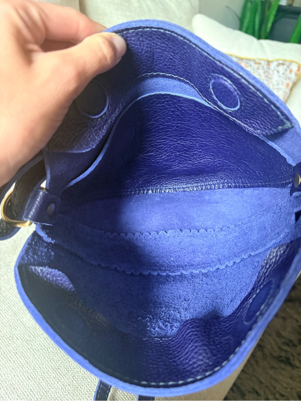 Portland Leather Small Koala Crossbody Bag in Cobalt - Picture 3 of 4